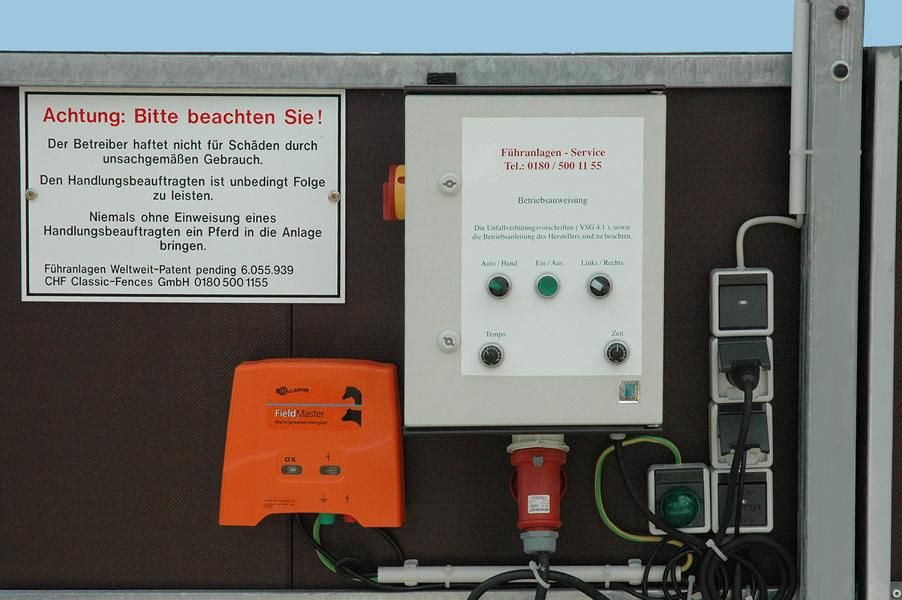 Ansicht der elektrischen Schaltzentrale einer Führanlage